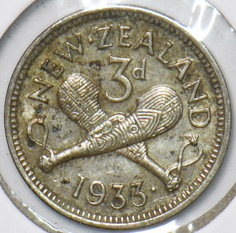 New Zealand 1933 3 Pence 194722 combine shipping