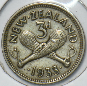 New Zealand 1933 3 Pence 903191 combine shipping