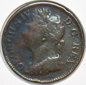 Ireland 1822 1/2 Penny George IV 296263 combine shipping
