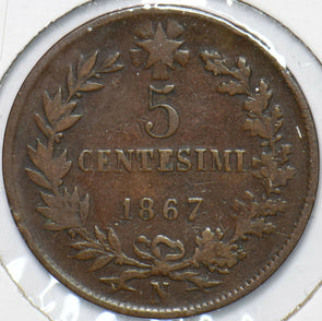 Italy 1867 5 Centesimi  191796 combine shipping