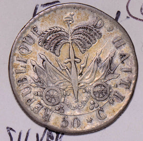 H0053 Haiti 1828  50 Centimes AN25 combine shipping