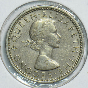 New Zealand 1959 6 Pence Bird animal 197956 combine shipping