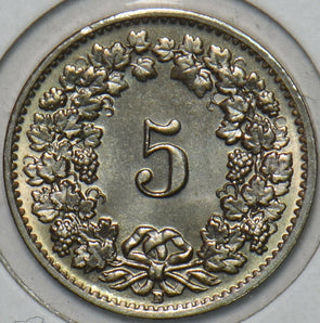 Switzerland 1955 5 Rappen BU 196212 combine shipping
