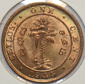 Ceylon 1945 Cent 295196 combine shipping