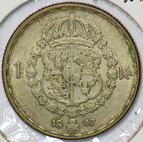 Sweden 1947 Krona 150838 combine shipping