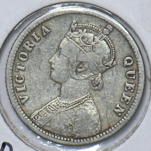 India British 1876 1/4 Rupee 295756 combine shipping