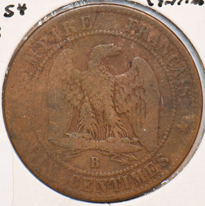 France 1854 B 10 Centimes Eagle animal 900607 combine shipping