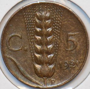 Italy 1921 R 5 Centesimi 194218 combine shipping