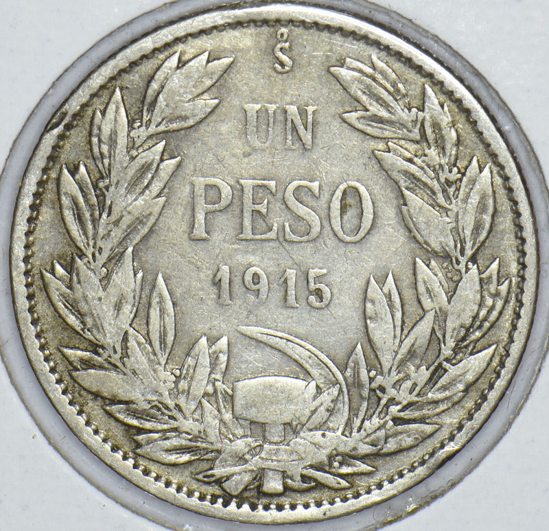 Chile 1915 Peso Condor animal 291210 combine shipping