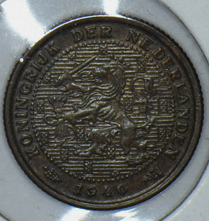 Netherlands 1940 1/2 Cent Lion animal 190734 combine shipping