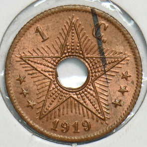 Belgium Congo 1919 Centime UNC 491427 combine shipping