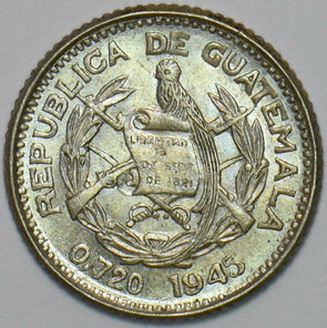 Guatemala 1945 5 Centavos Quetzal animal 240381 combine shipping