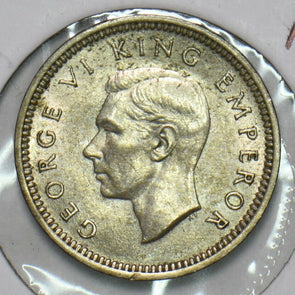 New Zealand 1942 3 Pence N0225 combine shipping