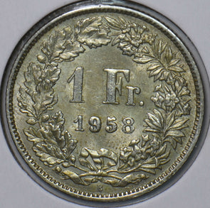 Switzerland 1958 Franc 240184 combine shipping