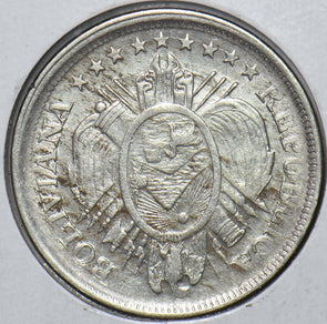 Bolivia 1895 50 Centavos Eagle animal 295887 combine shipping