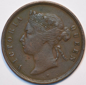 Straits Settlements 1872 Cent 151309 combine shipping