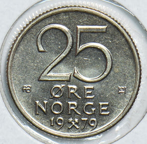 Norway 1979 25 Ore BU 904717 combine shipping