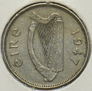 Ireland 1947 6 Pence Irish Wolfhound animal 297012 combine shipping