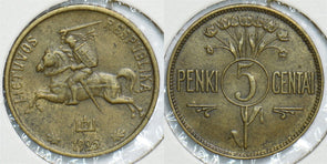 Lithuania 1925 5 Centai Horse animal 198393 combine shipping