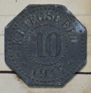 Germany 1917 10 Pfennig Furstenberg 293082 combine shipping