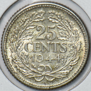 Netherlands 1944 P 25 Cents 194258 combine shipping