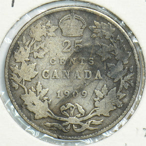 Canada 1909 25 Cents 197962 combine shipping
