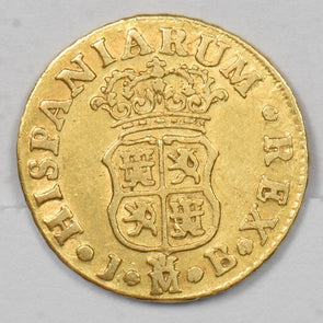 Spain 1747 1/2 Escudo gold GL0272 combine shipping