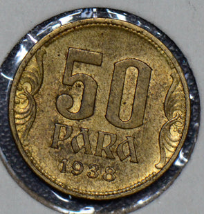 Yugoslavia 1938 50 Para BU 190177 combine shipping