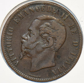 Italy 1867 H 10 Centesimi 150873 combine shipping