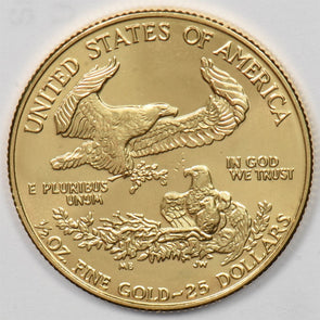 1990 $25 1/2oz Gold Eagle BU GL0268