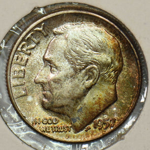 1957 Roosevelt Dime 90% silver U0252