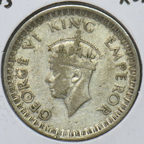 British India 1943 1/2 Rupee 151010 combine shipping