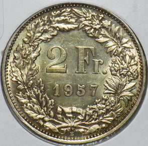 Switzerland 1957 2 Francs 295869 combine shipping