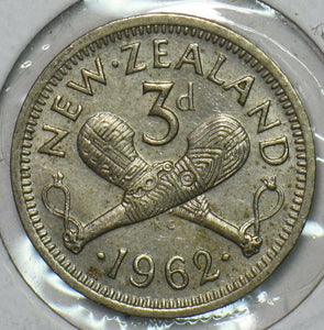 New Zealand 1962 3 Pence 152403 combine shipping