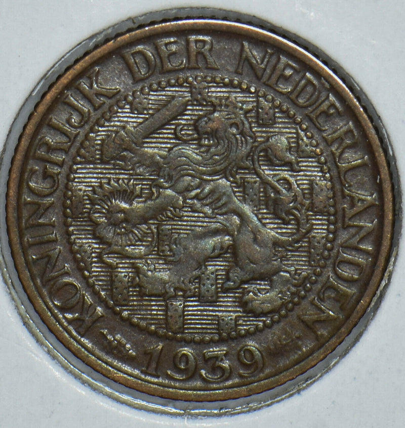 Netherlands 1939 Cent Lion animal 190733 combine shipping