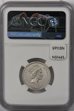 Great Britain 1995 Pound silver NGC Proof 70UC Piefort Welsh Dragon Perfect 70 N