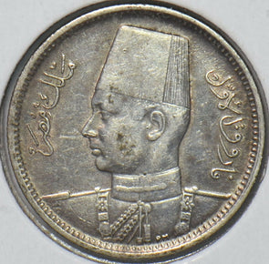 Egypt 1942 AH 1361 2 Piastres 296627 combine shipping
