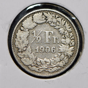 Switzerland 1906 1/2 Franc  900837 combine shipping