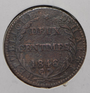 Haiti 1846 2 Centimes  191127 combine shipping
