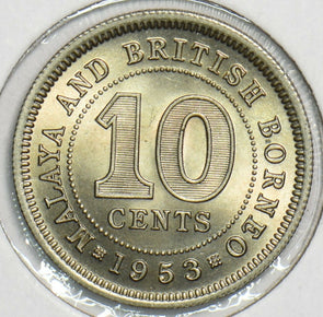 Malaya and British Borneo 1953 10 Cents 298355 combine shipping