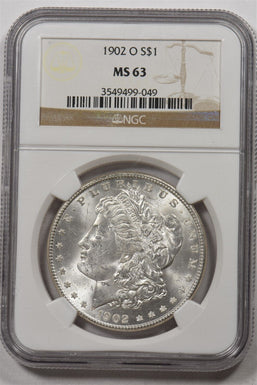 1902-O Morgan Dollar Silver NGC MS63 NG1717