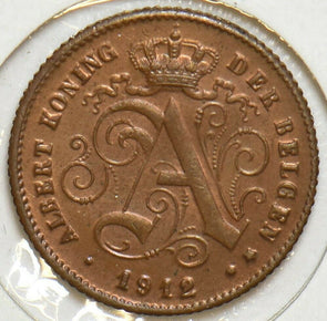 Belgium 1912 Cent Lion animal 197279 combine shipping