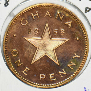 Ghana 1958 Penny Proof 491429 combine shipping