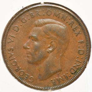 Australia 1940 Penny Kangaroo animal Georgivs VI 150523 combine shipping