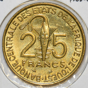 West African States 1996 25 Francs 152661 combine shipping