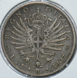 Italy 1907 Lira Eagle animal 296538 combine shipping