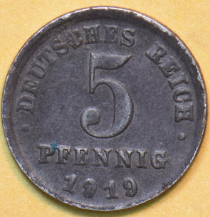 Germany 1919 5 Pfennig Eagle animal 902330 combine shipping