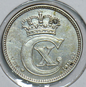 Denmark 1913 25 Ore 198277 combine shipping