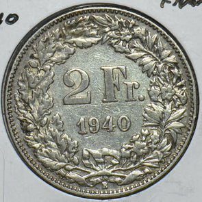 Switzerland 1940 2 Francs 151177 combine shipping