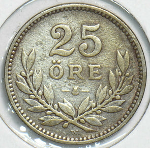 Sweden 1910 25 Ore 904125 combine shipping